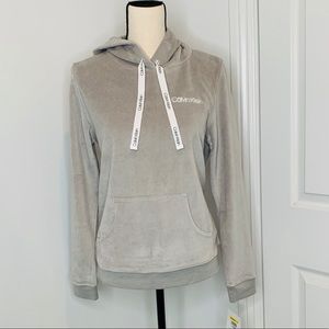 Calvin Klein velour lounge hoodie pullover